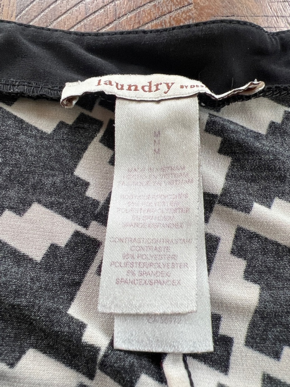 🎉GREAT condition LAUNDRY by design.  Black & White Houndstooth Shift Dress, - Picture 6 of 8